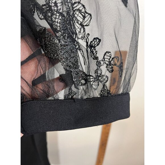 Retro Butterfly Mesh Dress 4X Black Maxi Neutral Witchy Grunge Punk Skater Chic - Picture 3 of 13